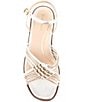 Color:Soft Gold/Silver - Image 5 - Jinty Knot Metallic Leather Sandals