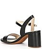 Color:Black Leather - Image 3 - Josie Leather Block Heel Dress Sandals