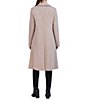 Color:Stone - Image 2 - Long Sleeve Button Front Wool Blend Coat
