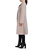 Color:Stone - Image 3 - Long Sleeve Button Front Wool Blend Coat