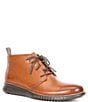 Color:British Tan/Java - Image 1 - Men's 2.ZERØGRAND Leather Lace-Up Chukka Boots