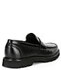Color:Black/Black - Image 2 - Men's American Classic Lug Sole Penny Loafers