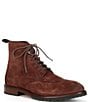 Color:Cole Haan Madeira - Image 1 - Men's Berkshire Suede Lace-Up Wingtip Boots