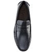 Color:Navy Blazer/Cole Haan Dark Chocolate - Image 5 - Men's Grand Leather Laser Cut Penny Drivers