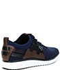 Color:Navy Ink/Peony Knit/British Tan/Optic White - Image 2 - Men's Grand Motion Knit Oxford Sneakers