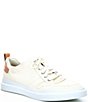 Color:Ivory/Cole Haan Natural - Image 1 - Men's GrandPrø Rally Canvas Court Sneakers