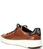 Color:Cole Haan British Tan - Image 3 - Men's GrandPrø Topspin Leather Lace-Up Sneakers