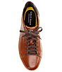 Color:Cole Haan British Tan - Image 5 - Men's GrandPrø Topspin Leather Lace-Up Sneakers