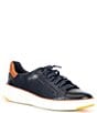 Color:Navy Blazer - Image 1 - Men's GrandPrø Topspin Leather Sneakers