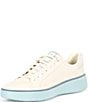Color:Ivory/Cloud Blue/Folkstone Gray - Image 4 - Men's GrandPrø Topspin Leather Sneakers