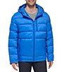 Color:Cobalt - Image 1 - Mens Hooded Puffer 540 Jacket