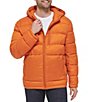 Color:Burnt Orange - Image 1 - Mens Hooded Puffer 540 Jacket