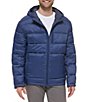 Color:Navy - Image 1 - Mens Hooded Puffer 540 Jacket