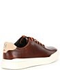 Color:Acorn/Sesame/Ivory - Image 2 - Men's Rally Perforated Leather Sneakers