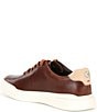 Color:Acorn/Sesame/Ivory - Image 3 - Men's Rally Perforated Leather Sneakers