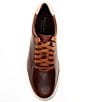 Color:Acorn/Sesame/Ivory - Image 5 - Men's Rally Perforated Leather Sneakers