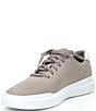 Color:Ironstone/Optic White - Image 4 - Men's Rally Suede Laser Cut Sneakers