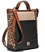 Color:Leopard/Black - Image 4 - Mini Grand Ambition Leopard Print Convertible Backpack