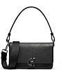 Color:New Black - Image 1 - Mini Pebbled Leather Shoulder Bag