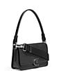 Color:New Black - Image 4 - Mini Pebbled Leather Shoulder Bag