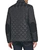 Cole Haan Mixed Media Diamond Quilted Wool Blend Jacket - Image 2