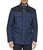 Cole Haan Mixed Media Diamond Quilted Wool Blend Jacket - Image 4