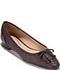 Cole Haan Paget Leather Woven Ballet Flats - Image 1