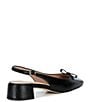 Cole Haan Patsy Leather Slingback Block Heel Bow Pumps - Image 2
