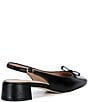 Cole Haan Patsy Leather Slingback Block Heel Bow Pumps - Image 2