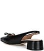Cole Haan Patsy Leather Slingback Block Heel Bow Pumps - Image 3