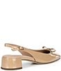 Cole Haan Patsy Patent Leather Slingback Block Heel Bow Pumps - Image 2