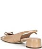 Cole Haan Patsy Patent Leather Slingback Block Heel Bow Pumps - Image 3