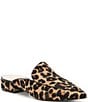 Color:Ocelot - Image 1 - Piper Leopard Print Calf Hair Loafer Mules