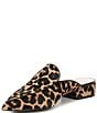 Color:Ocelot - Image 4 - Piper Leopard Print Calf Hair Loafer Mules
