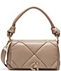 Color:Irish Coffee - Image 1 - Quilted Shoulder Crossbody Bag