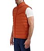 Color:Burn Orange - Image 1 - Quilted Zip Front Vest