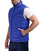 Color:Cobalt - Image 1 - Quilted Zip Front Vest