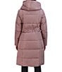 Cole Haan Signature Taffeta Down Quilted Oversize Hooded Front Zip Coat, Color:Mauve - Image 2