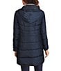 Cole Haan Signature Zip Front Faux Fur Lined Down Puffer Coat, Color:Navy - Image 2