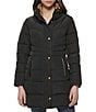 Cole Haan Signature Zip Front Faux Fur Lined Down Puffer Coat, Color:Black - Image 4