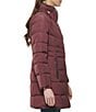 Cole Haan Signature Zip Front Faux Fur Lined Down Puffer Coat, Color:Merlot - Image 3