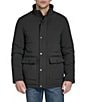 Cole Haan Stand Collar Stretch Quilted Jacket, Color:Black - Image 1