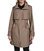 Cole Haan Stand Collar Travel Packable Zip Front Trench Coat - Image 4