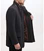 Cole Haan Stand Collar Wool Plush All Weather Car Coat, Color:Charcoal - Image 3
