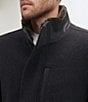 Cole Haan Stand Collar Wool Plush All Weather Car Coat, Color:Charcoal - Image 5