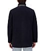Cole Haan Stand Collar Wool Plush All Weather Car Coat, Color:Navy - Image 2