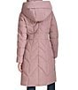 Cole Haan Taffeta Down Stand Collar Elastic Waist Inserts Snap Front Puffer - Image 5