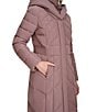 Cole Haan Taffeta Down Stand Collar Elastic Waist Inserts Snap Front Puffer - Image 6