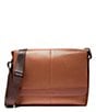Color:New British Tan - Image 1 - Triboro Leather Messenger Bag