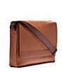 Color:New British Tan - Image 3 - Triboro Leather Messenger Bag